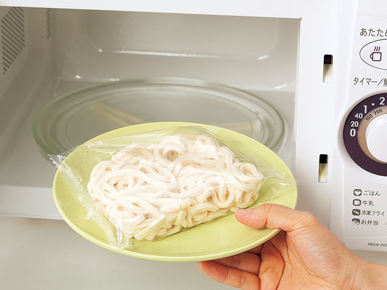 内袋のまま電子レンジでカンタン調理！

