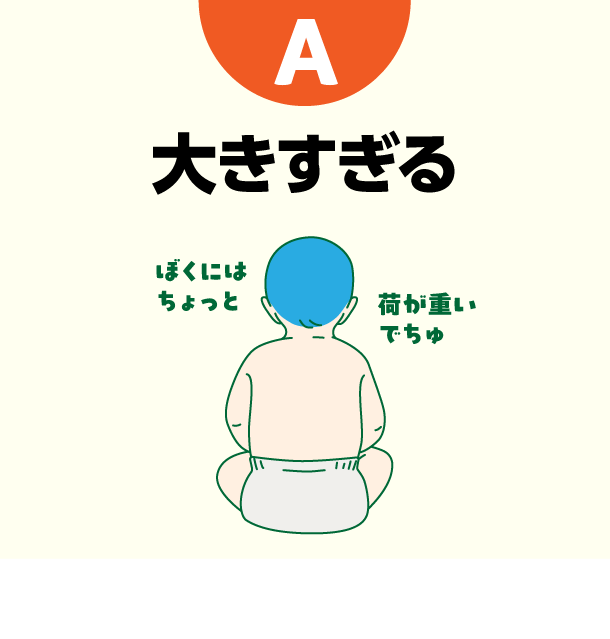 A 大きすぎる