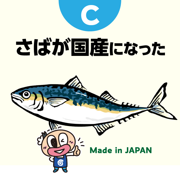 C さばが国産になった
