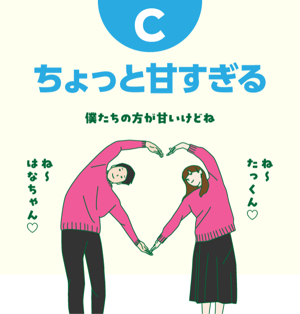 C ちょっと甘すぎる