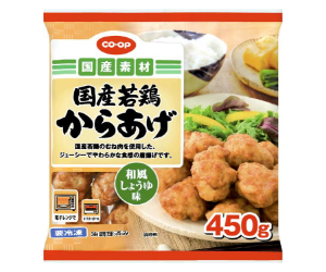 ≪国産素材≫国産若鶏からあげ （和風しょうゆ味） ４５０ｇ