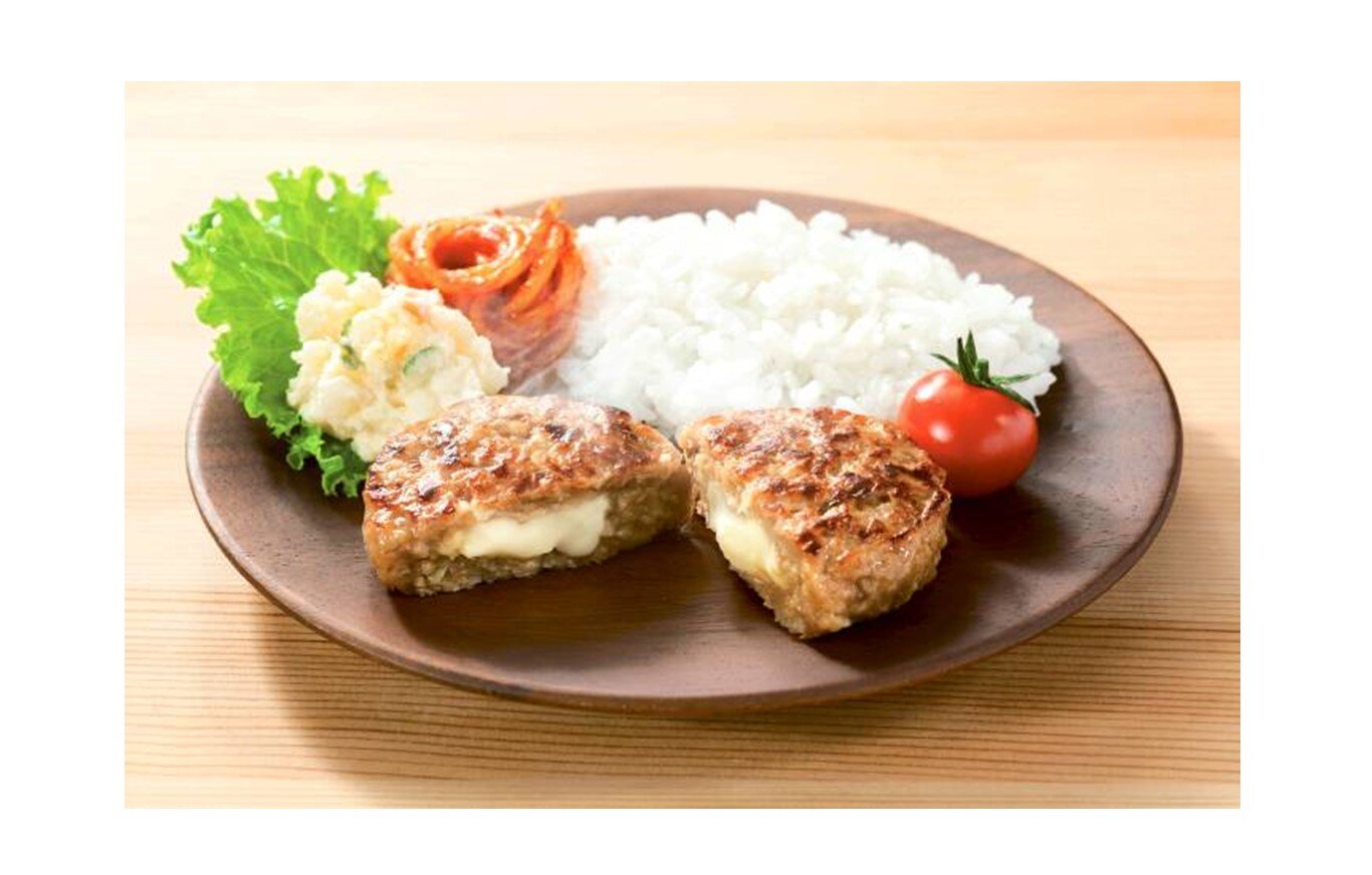 チーズがとろ~り、納得のおいしさ「ソースのいらないコク旨チーズインハンバーグ」
