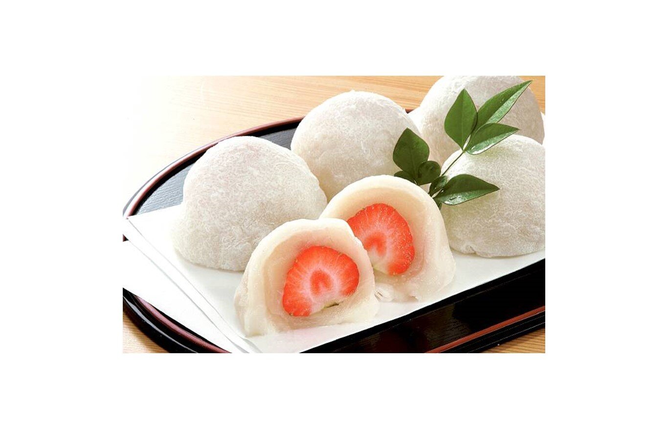 レンジで簡単、いちご大福