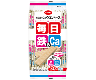 毎日鉄&Caウエハース<br>(鉄、Ca) 30枚