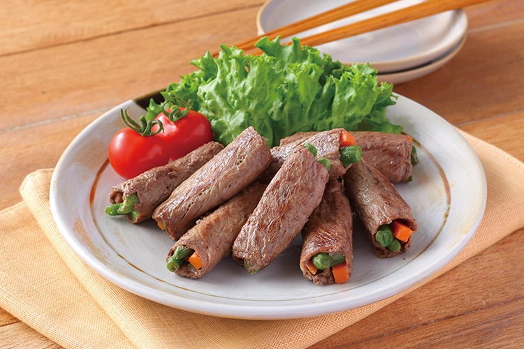 解凍して焼くだけ!牛肉野菜巻