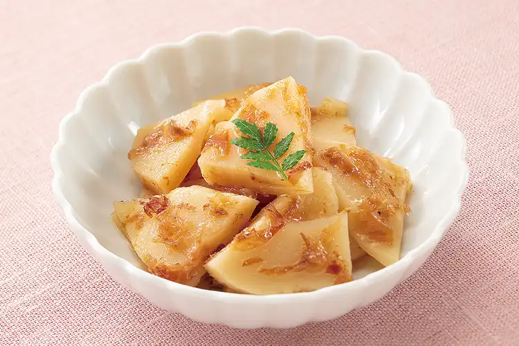 食べきりサイズの竹の子土佐煮