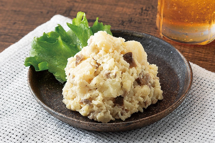 いぶりがっこのパリパリポテサラ