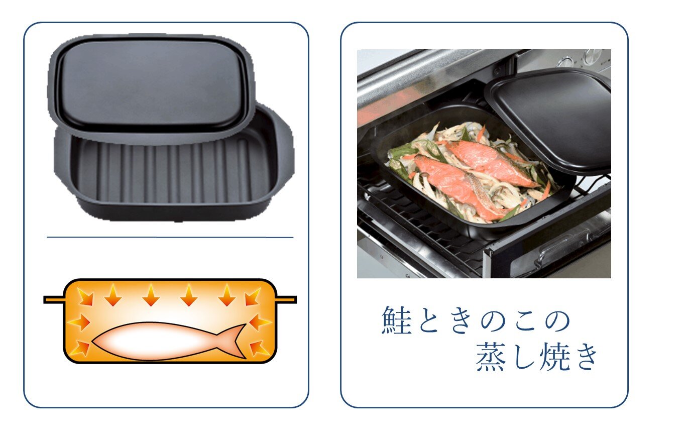 フタ付だから蒸し焼きもできる!