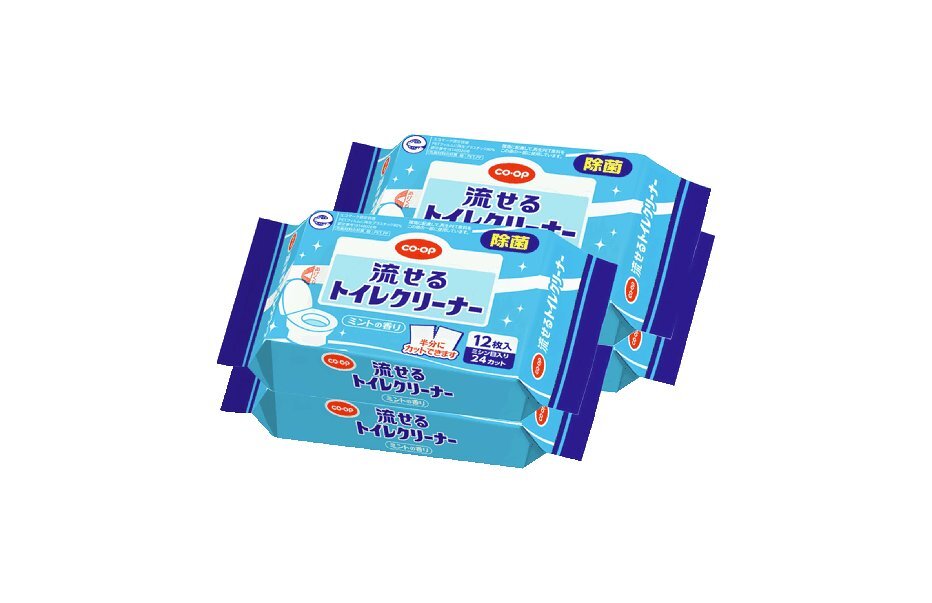 1枚でしっかり拭けてコスパ良し! 「CO・OP流せるトイレクリーナー」
