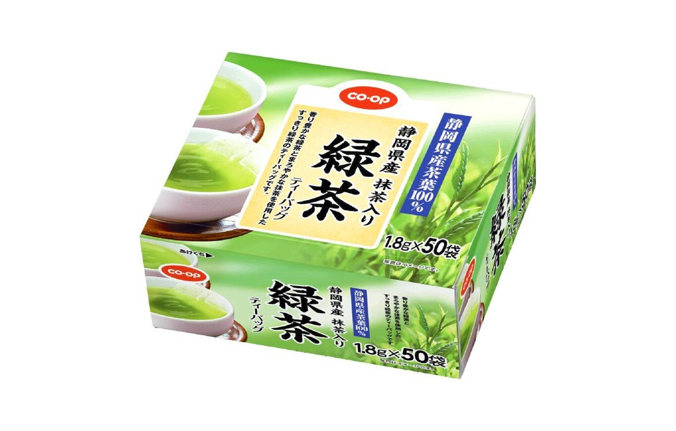 飲みやすくて飽きのこない美味しさ「静岡県産 抹茶入り緑茶ティーバッグ 1.8g×50袋」