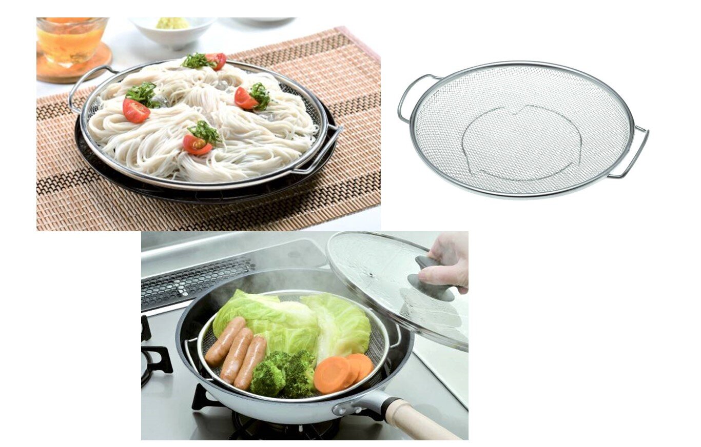 ザルが「平ら」? 使い方広がる「お料理上手な平ザル」