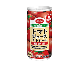 信州産ストレートトマトジュース食塩無添加１９０ｇ　