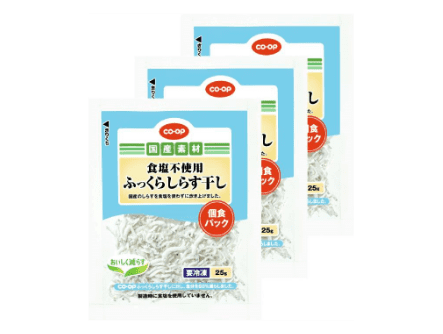 食塩不使用ふっくらしらす 干し(個食パック)